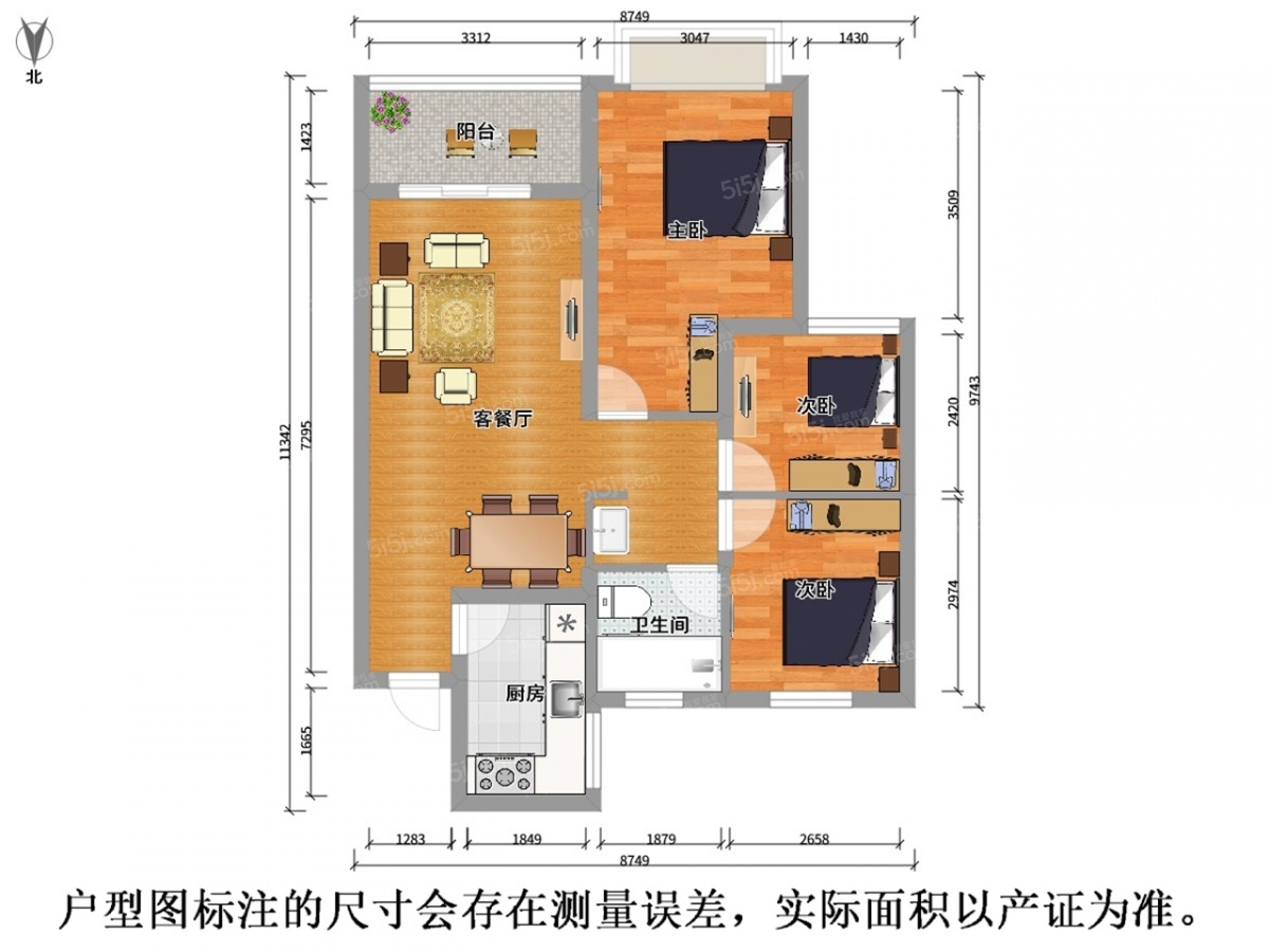 7m 简装 南 小区:溪湾雅苑二期 区域:滨湖  太湖新城 看房时间:随时