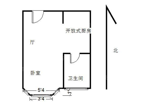 南京我爱我家仙鹤门 · 雁鸣山庄 · 1室 · 1厅