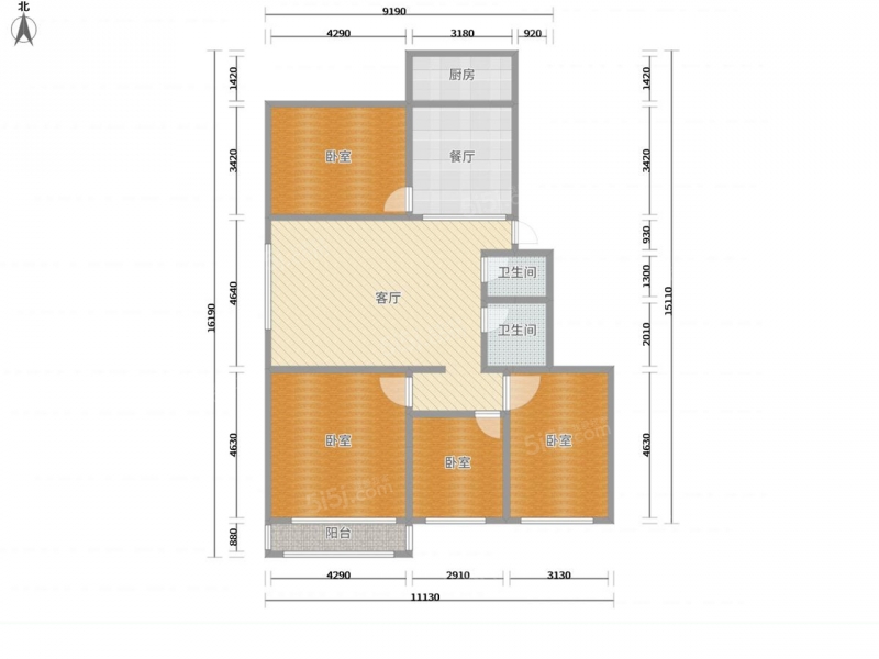 平阳路西一巷 · 平阳路西一巷顺丰小区 · 4室 · 2厅