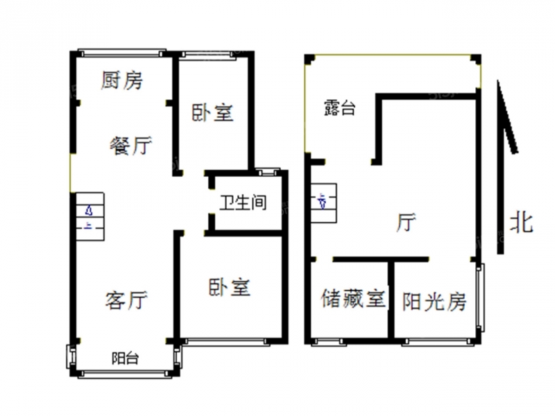 南京我爱我家奥体新城 · 奥体新城-翠杉园 · 2室 · 2厅