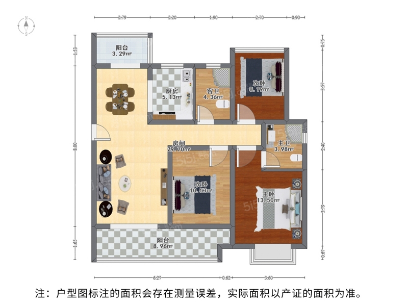 苏州我爱我家太湖新城(吴中) · 珺未来花苑西区 · 3室 · 2厅