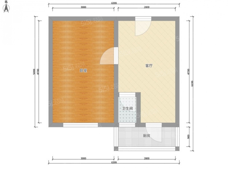 太原我爱我家刚需客户必选，精巧一居室，直接拎包入住