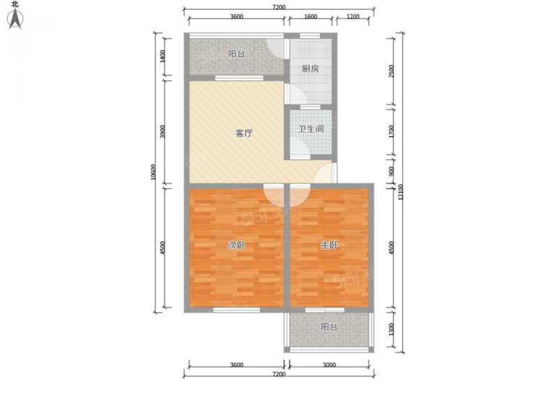 山西大学对面，许坦西街交科所宿舍·2室·2厅