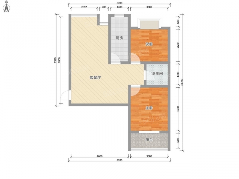 太原我爱我家整租·中正花园·建设南路中正花园·2室