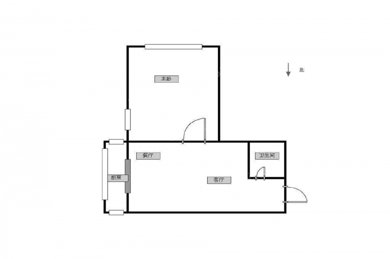 南开区王顶堤街鹤园北里1室1厅