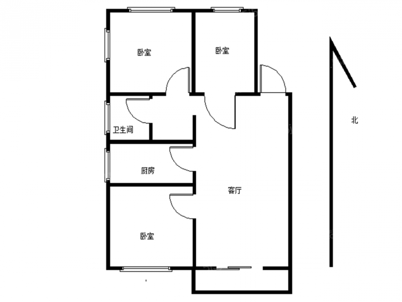 华润幸福里三室一厅居家三房干净清爽拎包入住随时看房