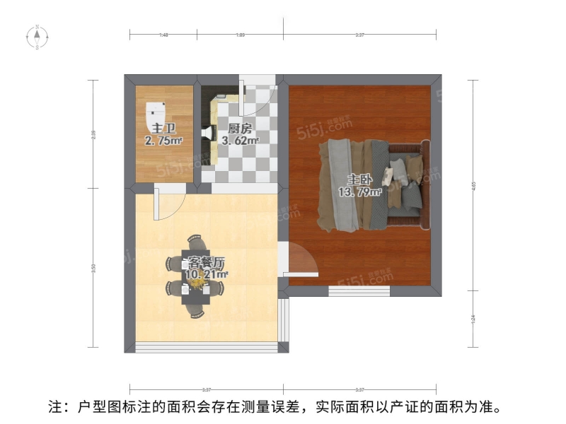 苏州我爱我家金门 · 三元一村 · 1室 · 1厅