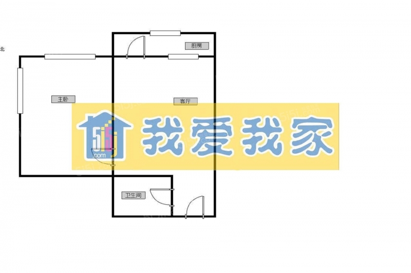 天津我爱我家整租 · 丁字沽街 · 松楠楼 · 1室1厅