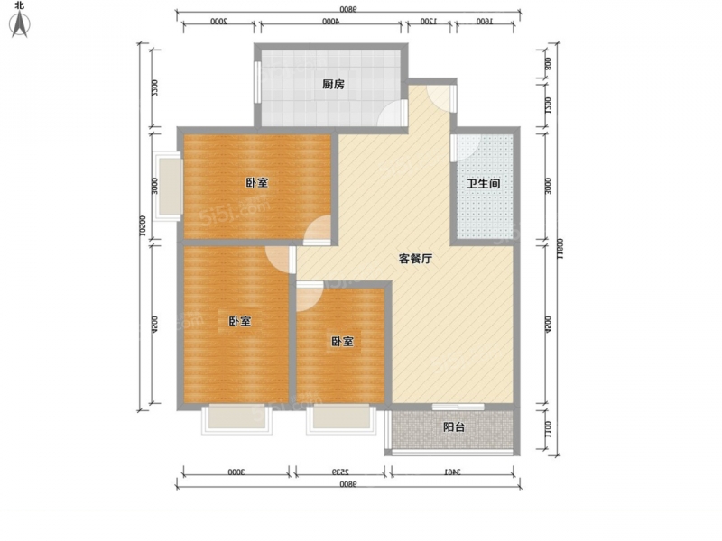 体育南路 · 许坦西街开元北小区 · 3室 · 2厅