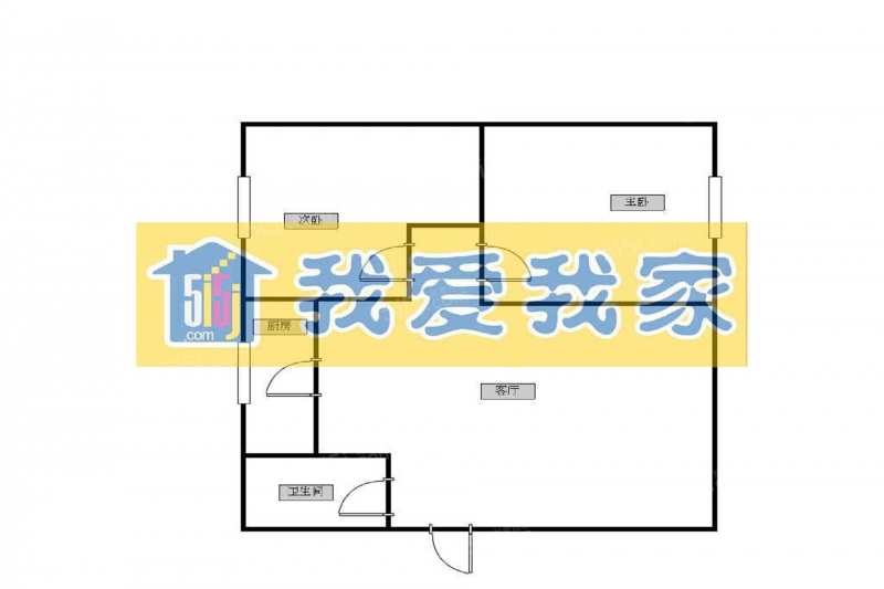 天津我爱我家整租 · 解放路街 · 塘沽区岳阳里 · 2室1厅