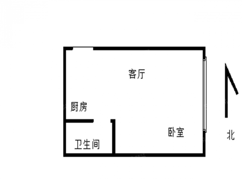 南京我爱我家江东 · 辰龙广场 · 1室 · 1厅