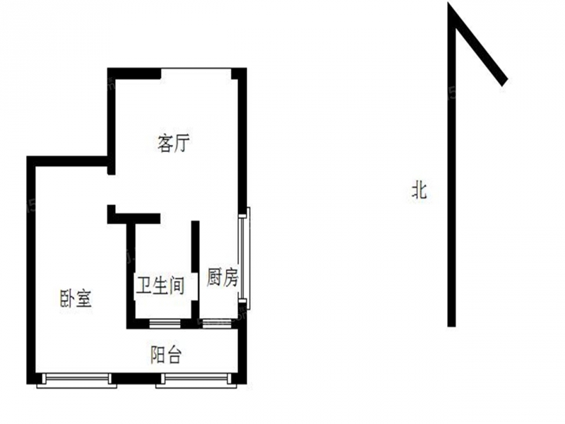 南京我爱我家月牙湖 · 富康新村 · 1室 · 1厅