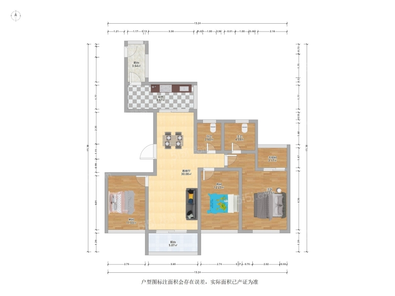 苏州我爱我家科技城 · 山湖湾北区 · 3室 · 2厅