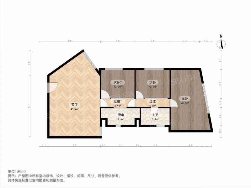 南京我爱我家新街口华侨路华夏大厦好楼层全明三房