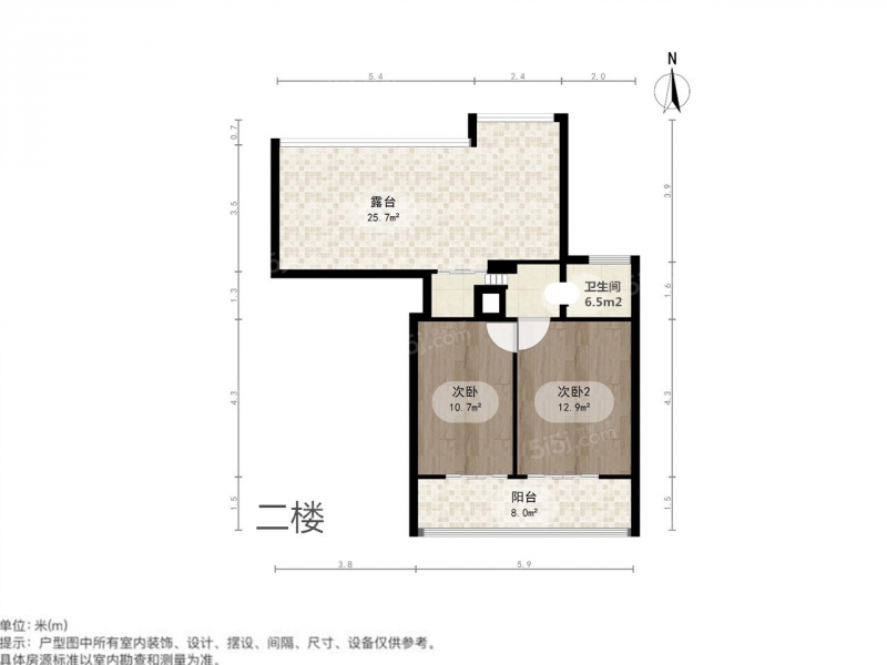 南京我爱我家合家复式精装四房 上下两层 全实木装修竹地板 景观层大露台第18张图